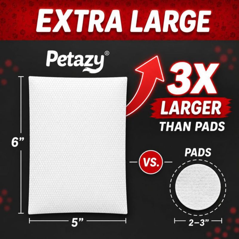 Toallitas para mascotas Petazy 150 uds Clorhexidina al 2% XL 5x6"