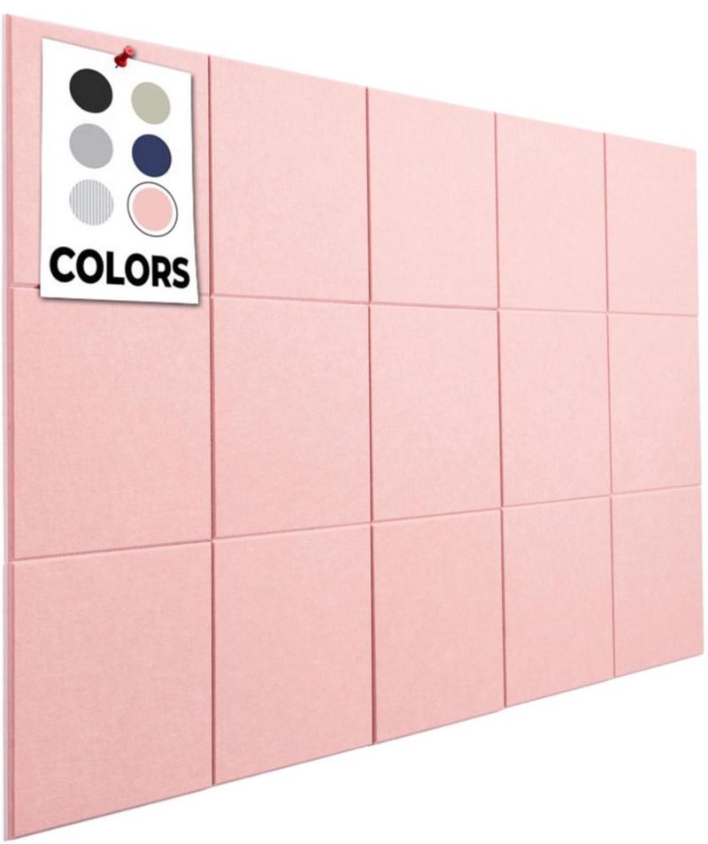Tablero de corcho para oficina 59 x 36 pulgadas paquete de 15 | Baldosas de corcho tablero de visión grande tablero de pared tablero de corcho grande