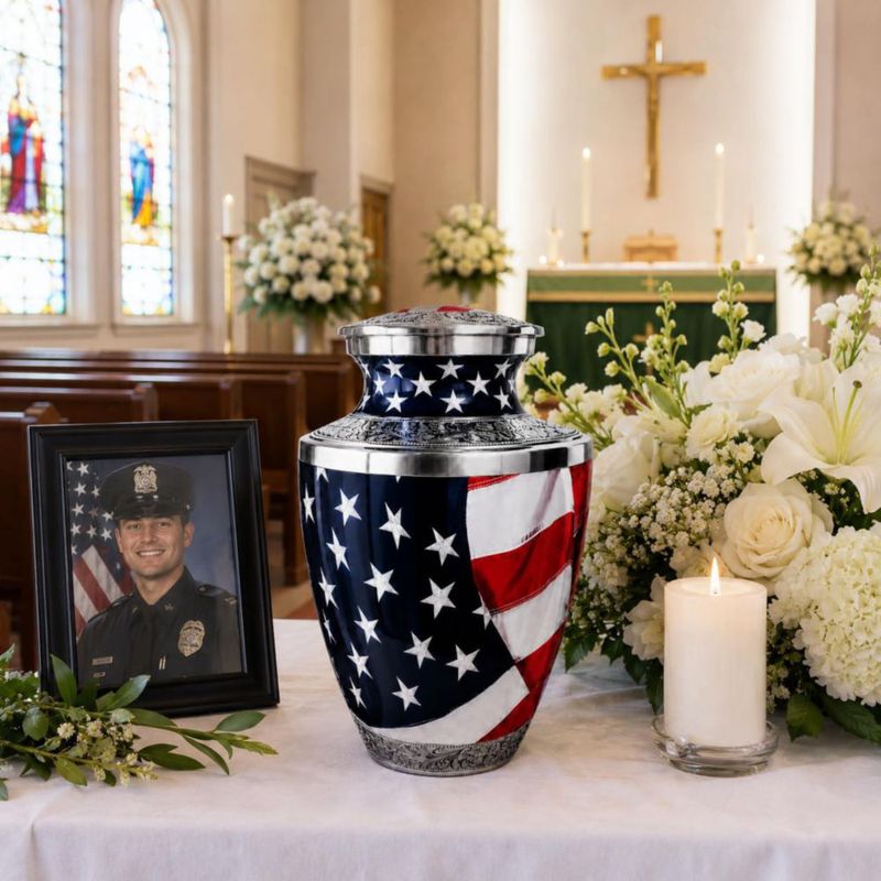Urna Patriótica Grande para Adultos – Everlight Memorials