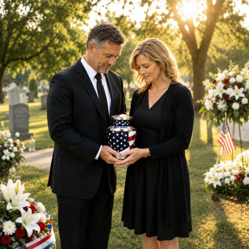 Urna Patriótica Grande para Adultos – Everlight Memorials