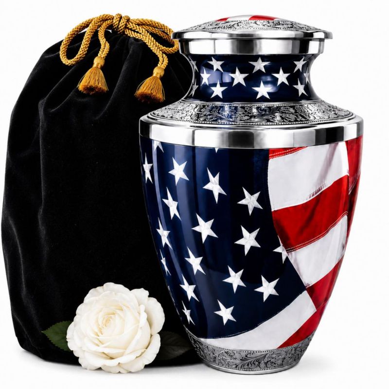 Urna Patriótica Grande para Adultos – Everlight Memorials