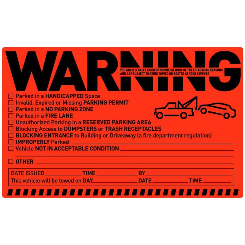 Etiquetas de estacionamiento easykart labels paquete de 50 fluorescentes