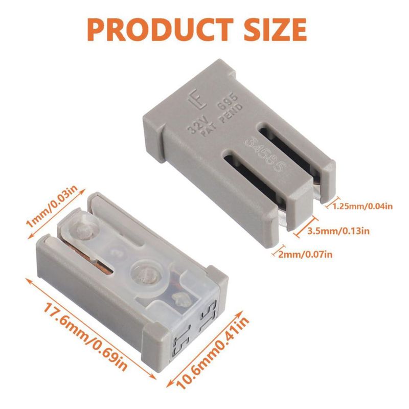 Kit de fusibles de cartucho automotriz JAMHER 14 unidades 32 V