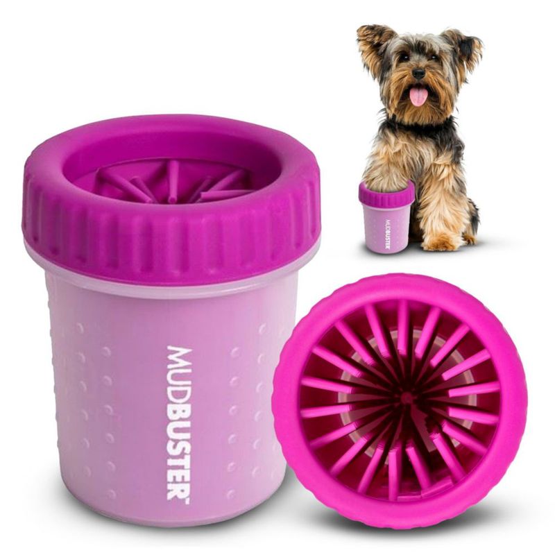 Limpiador de Patas para Perro Dexas Pequeño Fucsia Premium