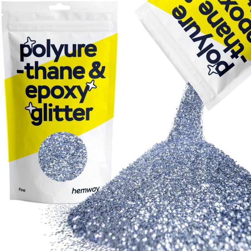 Brillantina Hemway Azure Blue 100 g fina para poliuretano y epoxi