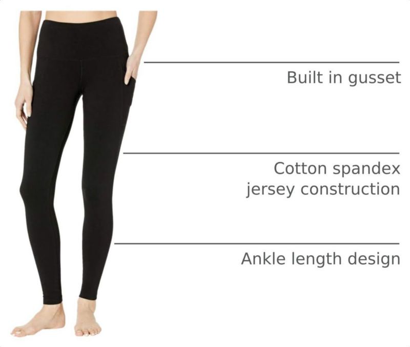 Legging Jockey de algodón stretch con bolsillo en el tobillo 71 cm