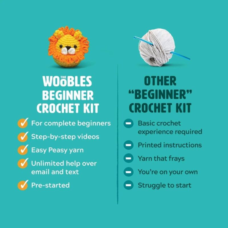 Kit de Ganchillo The Woobles Minecraft Dragón Ender – Nuevo
