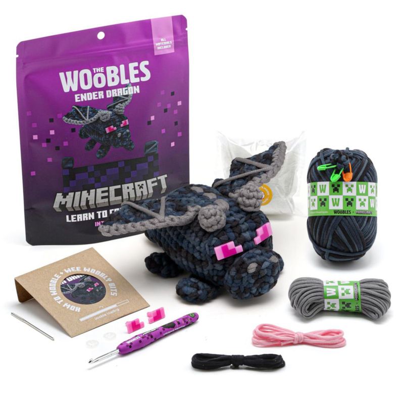Kit de Ganchillo The Woobles Minecraft Dragón Ender – Nuevo