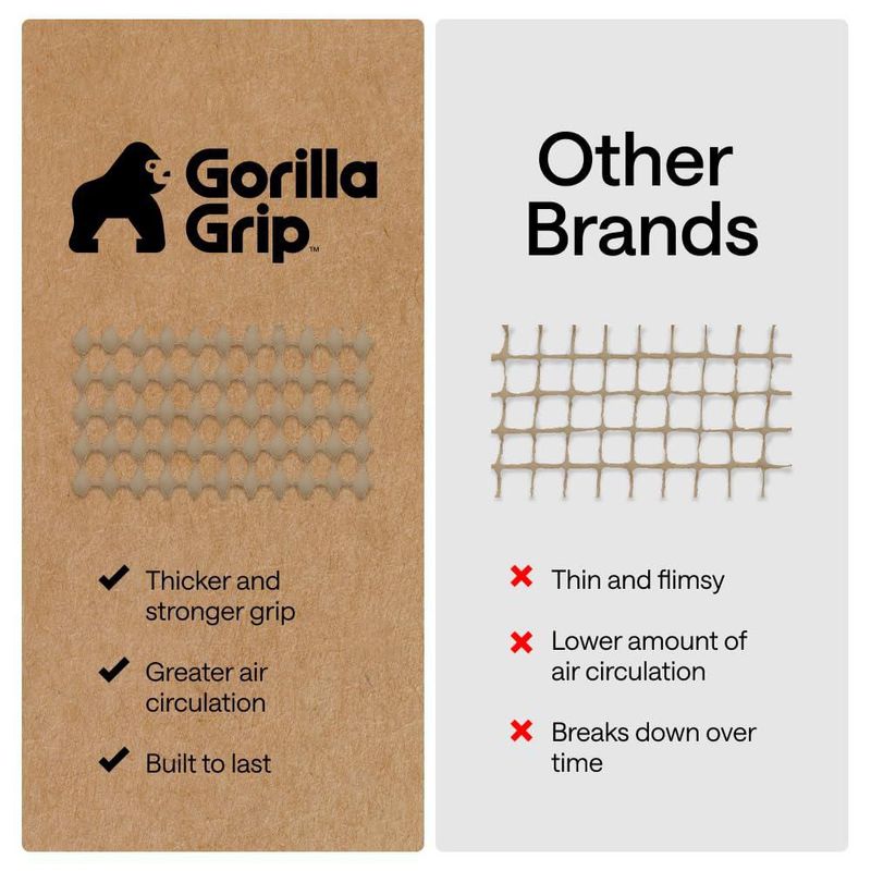 Almohadilla antideslizante para alfombra GORILLA GRIP 142x178 cm Beige