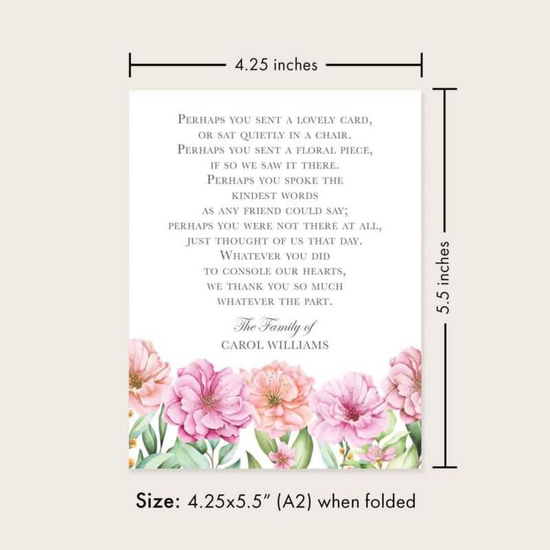Tarjeta de agradecimiento Hello Love Goods Poema de jardín (en blanco)