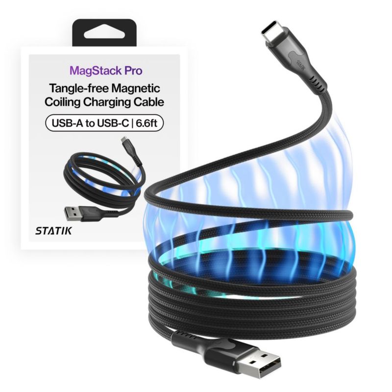 Cable USB Statik de 18 m Enrollable Magnético 27 W