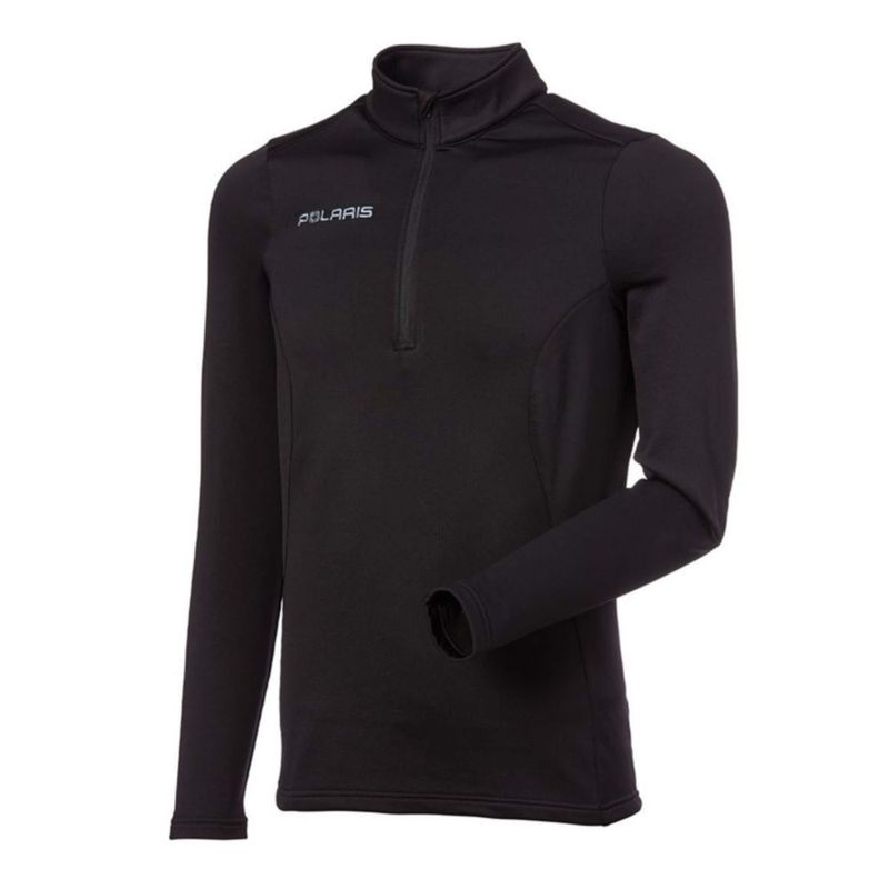 Chaqueta Polaris Pulóver Cuarto de Cremallera Negro XL