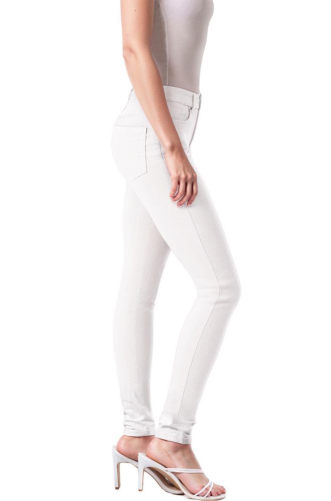 Jeans Skinny Hybrid & Company blancos 51 cm (20 pulg.) corte corto