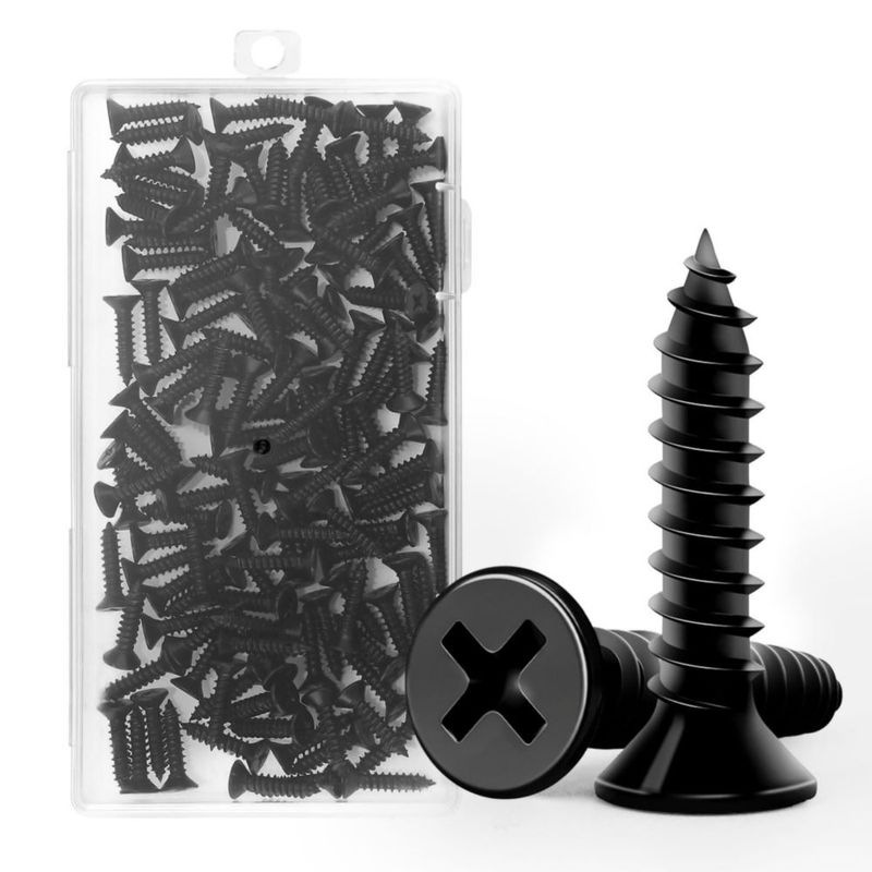 Tornillos para madera FIXLINK #8 x 19 cm cabeza plana 120 uds