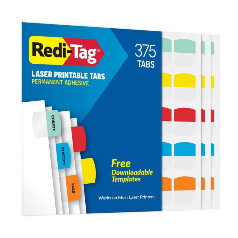 Solapas de índice Redi-Tag 29 cm x 32 cm 375 unidades