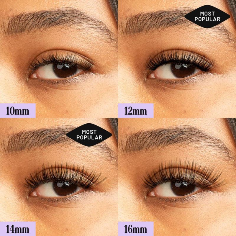 Racimos de Pestañas Lilac St. 10-12-14 mm DIY Natural