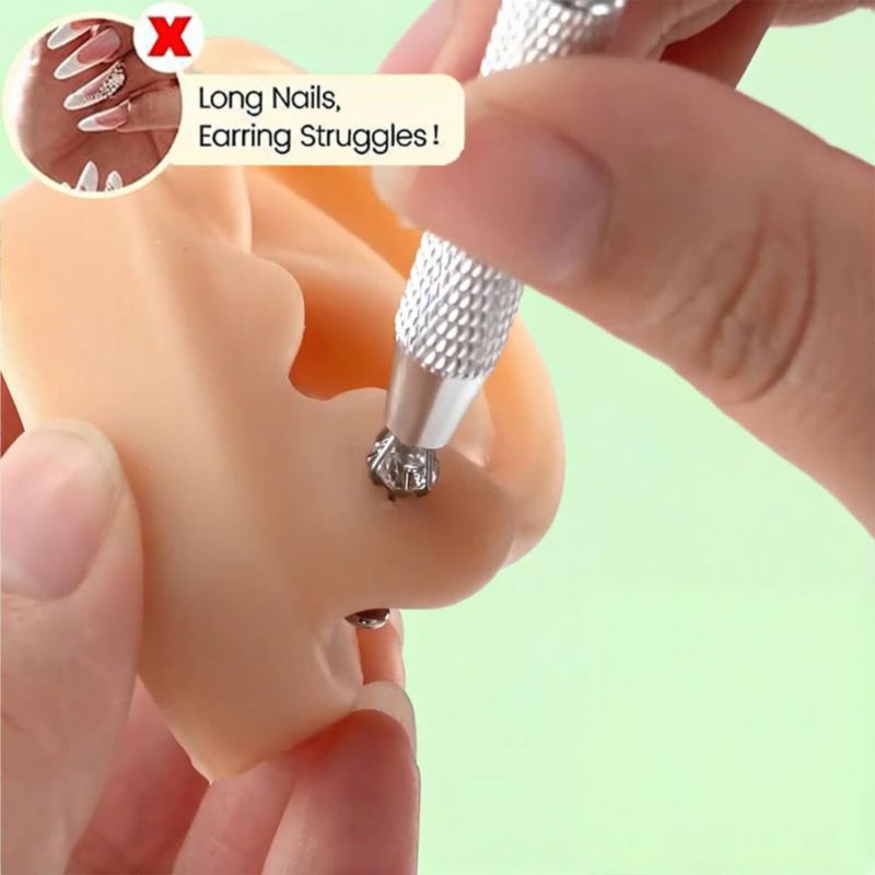Uni-J Herramienta de Aguja Cónica con Agarrador de Bola para Cambiar Joyería - Kit de Estiramiento sin Rosca/Rosca Interna/Rosca Externa 14G 16G 18G