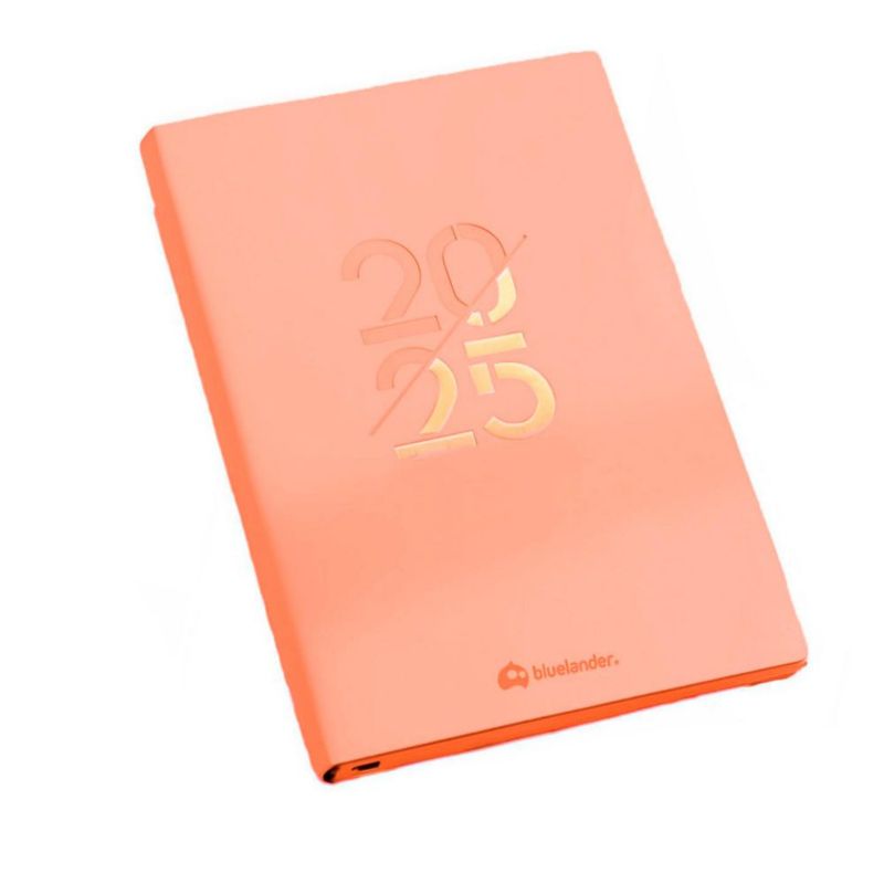 Bluelander Agenda 2027, Calendario, con Pestañas, Diario, Semanal, Mensual, Pasta PU, Papel de Alta Calidad, A5, 304 Páginas, 21 cm*14.5 cm (Rosa)