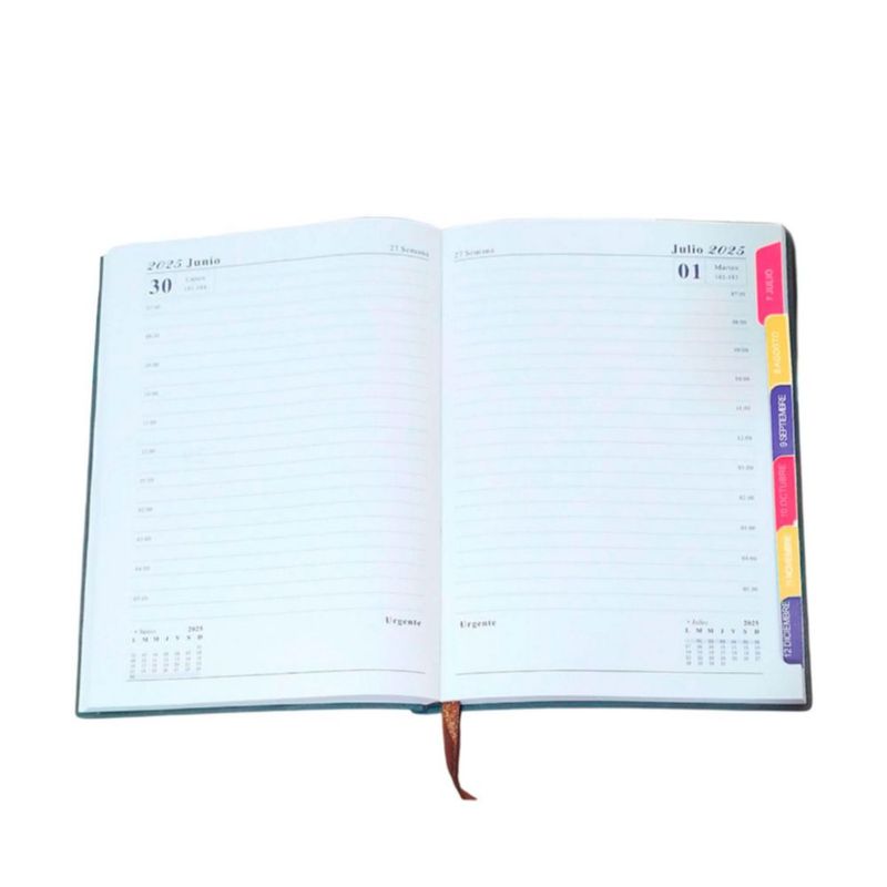 Bluelander Agenda 2027, Calendario, con Pestañas, Diario, Semanal, Mensual, Pasta PU, Papel de Alta Calidad, A5, 304 Páginas, 21 cm*14.5 cm (Rosa)