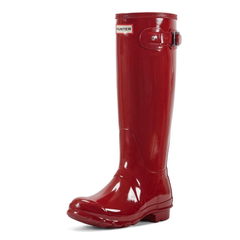 Botas Hunter Original Tall Gloss Rojo Talla 7