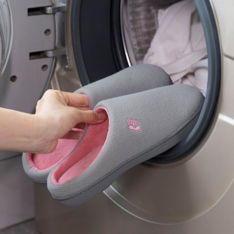 Pantufla RockDove 27-28 cm Gris/Rosa con espuma viscoelástica