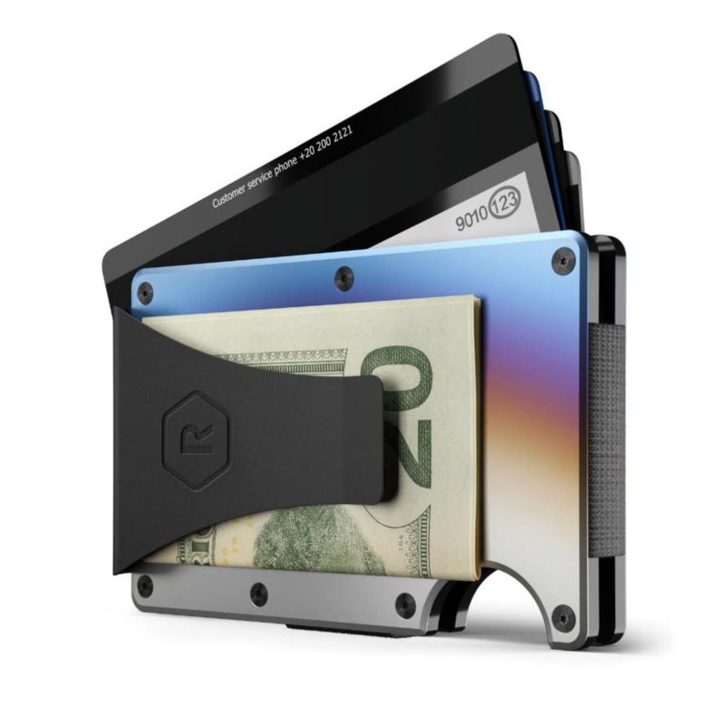 BILLETERA The Ridge Burnt Titanium para hombre con protección RFID