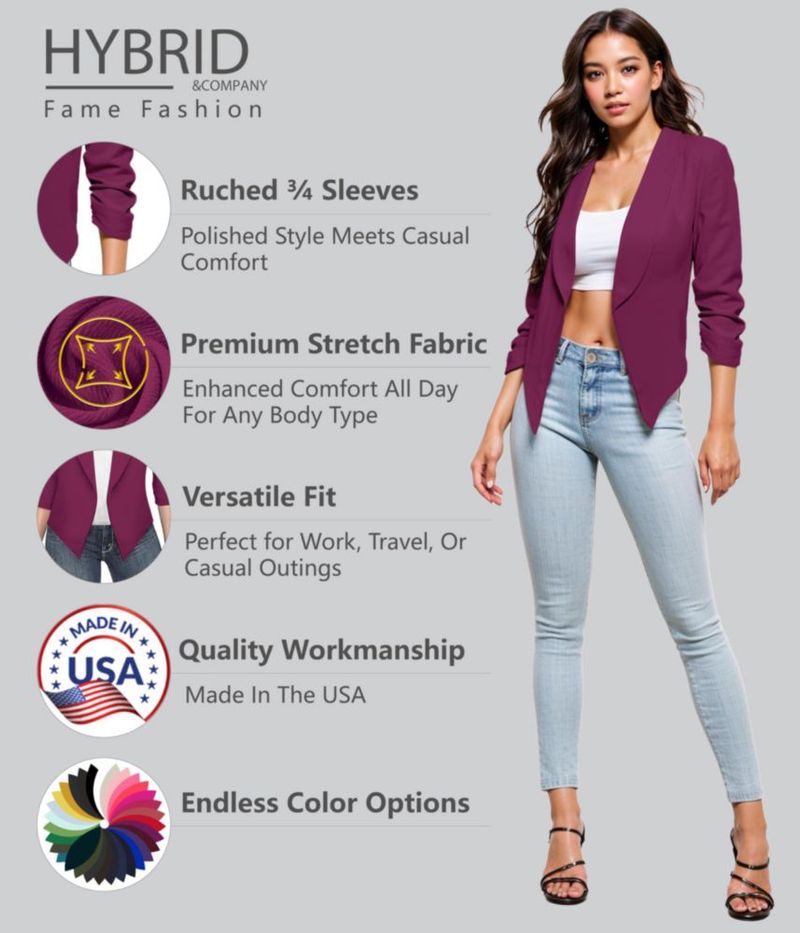 Blazer Hybrid & Company JK1133 Magenta talla S