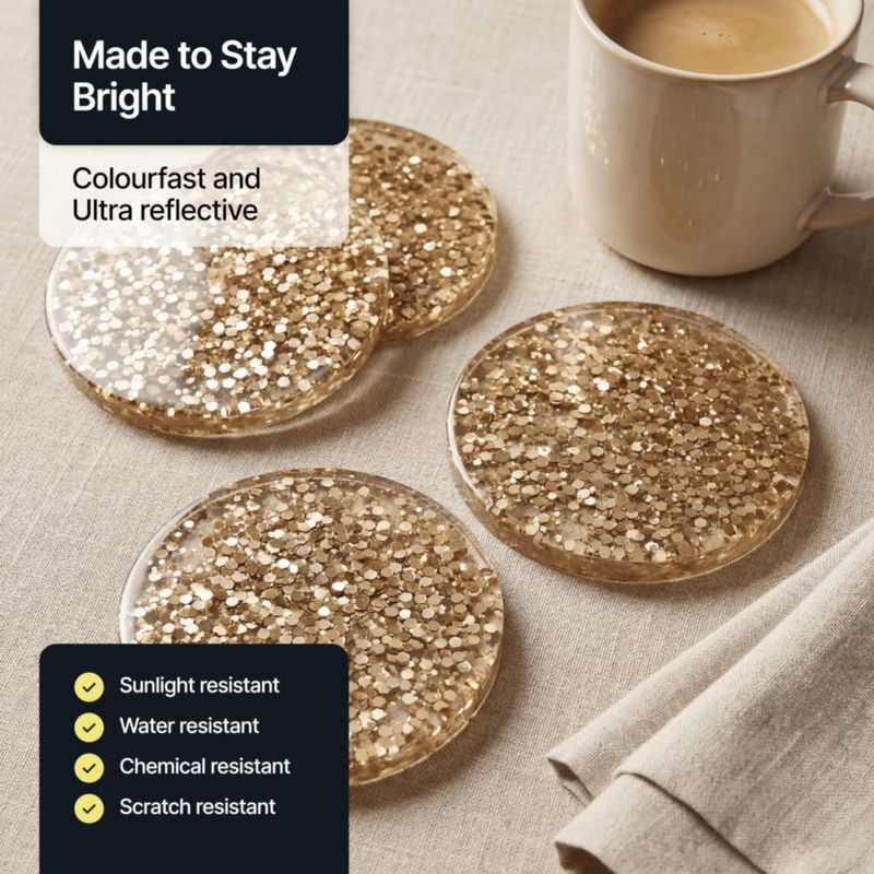 Purpurina Hemway 100 g Champagne Gold fina para poliuretano