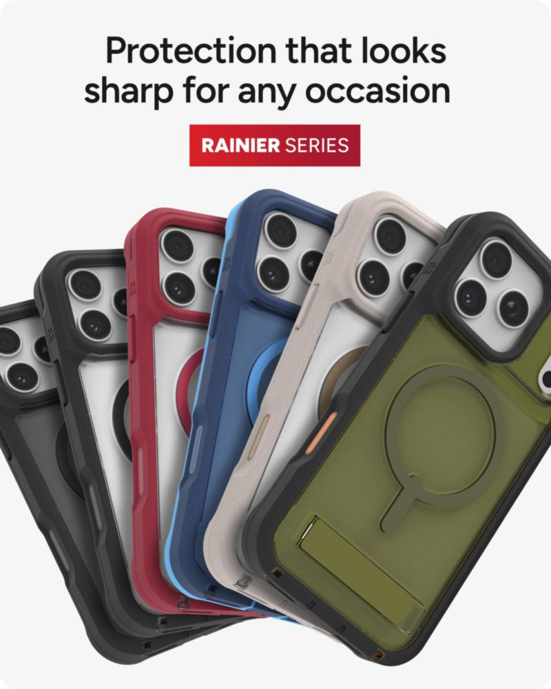 Funda ZAGG iPhone 17 Pro Max gris piedra arenisca con soporte