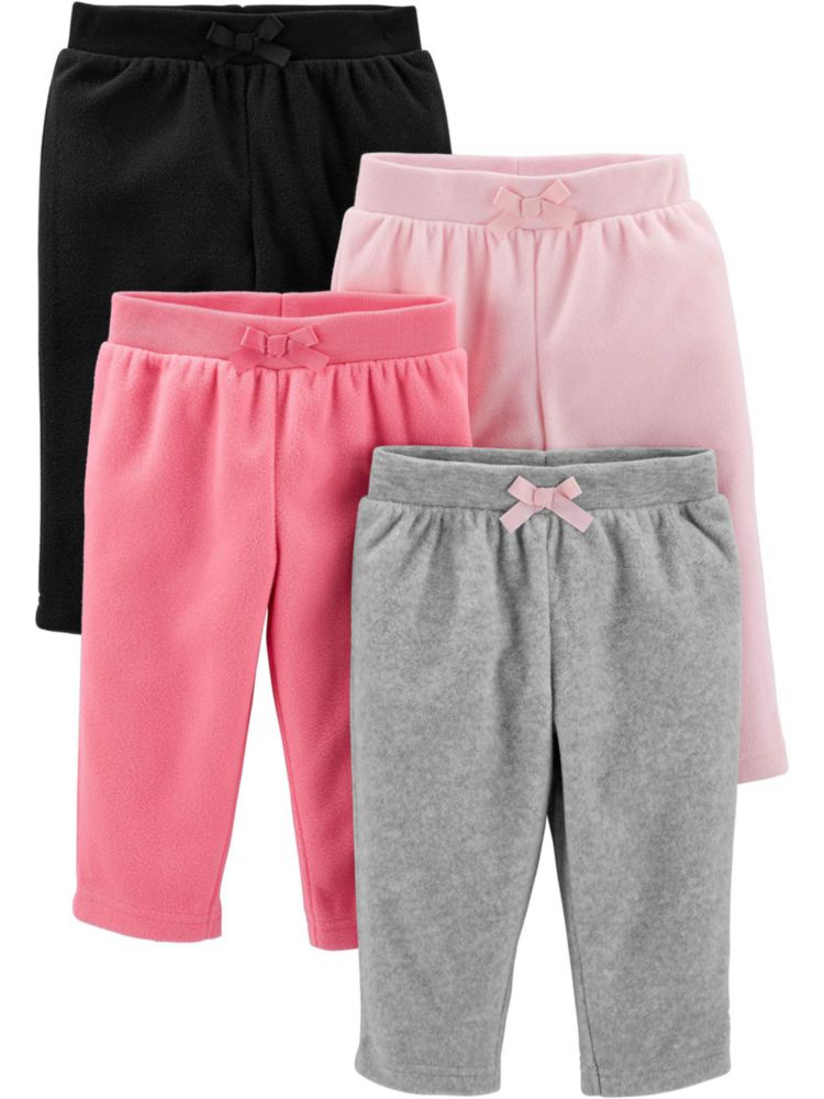 Pantalones de felpa Simple Joys de Carter's 12M pack de 4