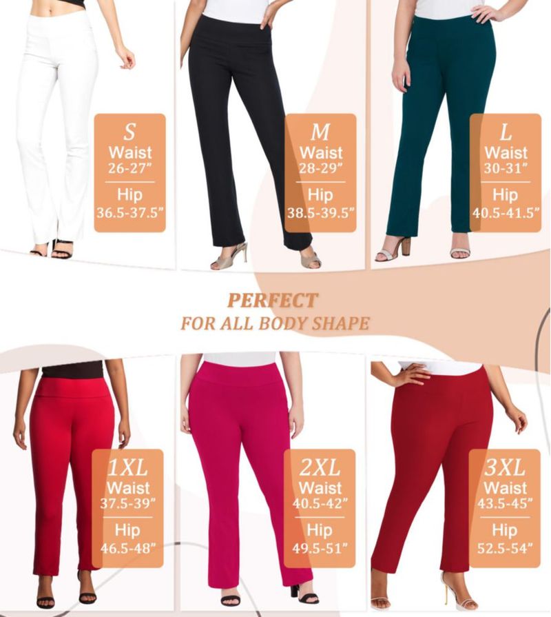 Pantalones Hybrid & Company Slim Bootcut Marrón L
