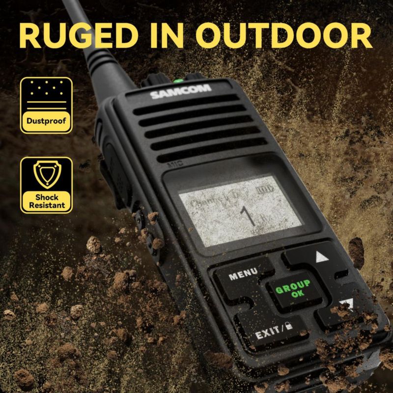 Radios de dos vías SAMCOM FPCN10A pack de 6 con auriculares