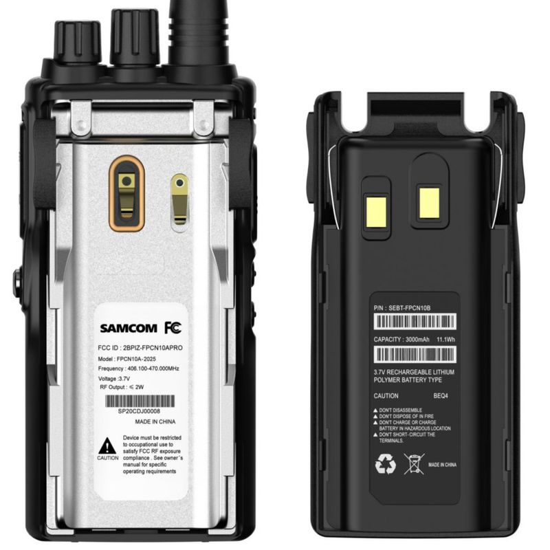 Radios de dos vías SAMCOM FPCN10A pack de 6 con auriculares