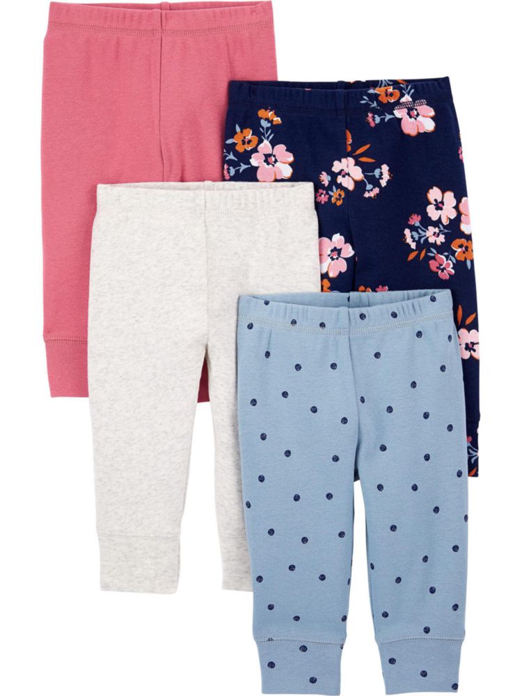 Pantalones Simple Joys de Carter's para Niñas Bebé – Pack de 4