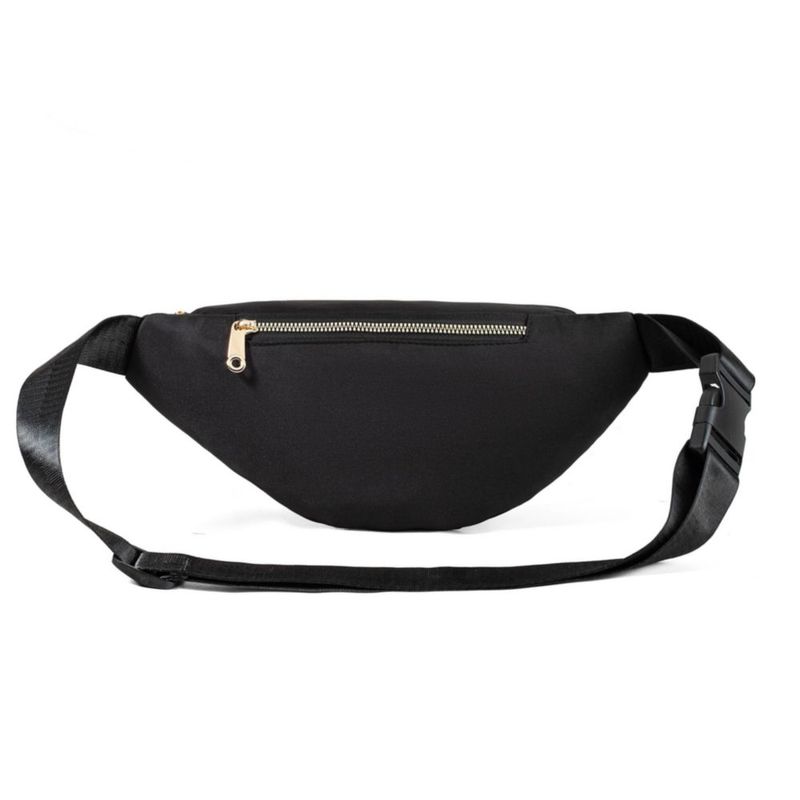 Riñonera Dorras 23x14x7 cm Negra con 3 Cremalleras