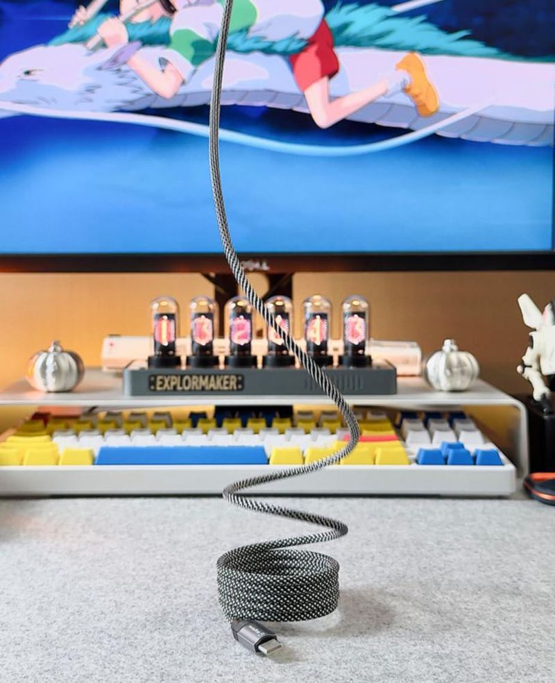 Cable Magnético Enrollable USB‑C a Lightning Magtame de 15 m