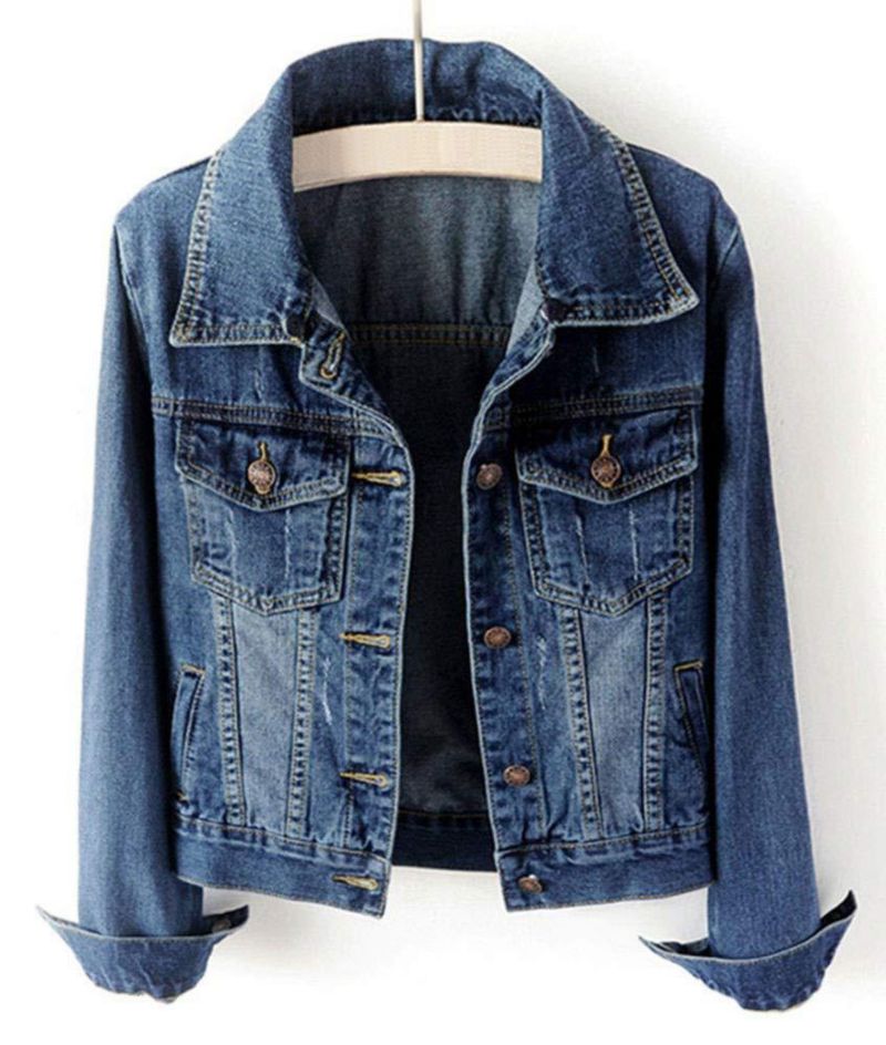 Chaqueta Vaquera LifeShe con Capucha Desmontable Casual