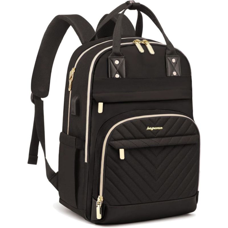 Mochila bagswan 30L 17.3" USB impermeable negra