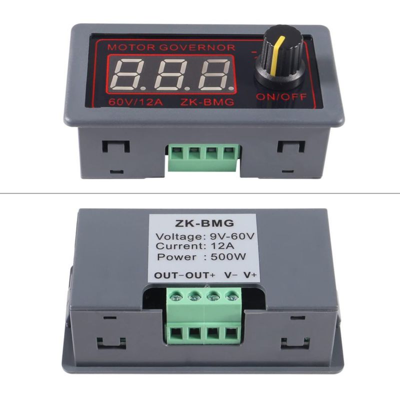 Controlador de motor Alinan 12V/24V/60V 500W PWM con pantalla LCD