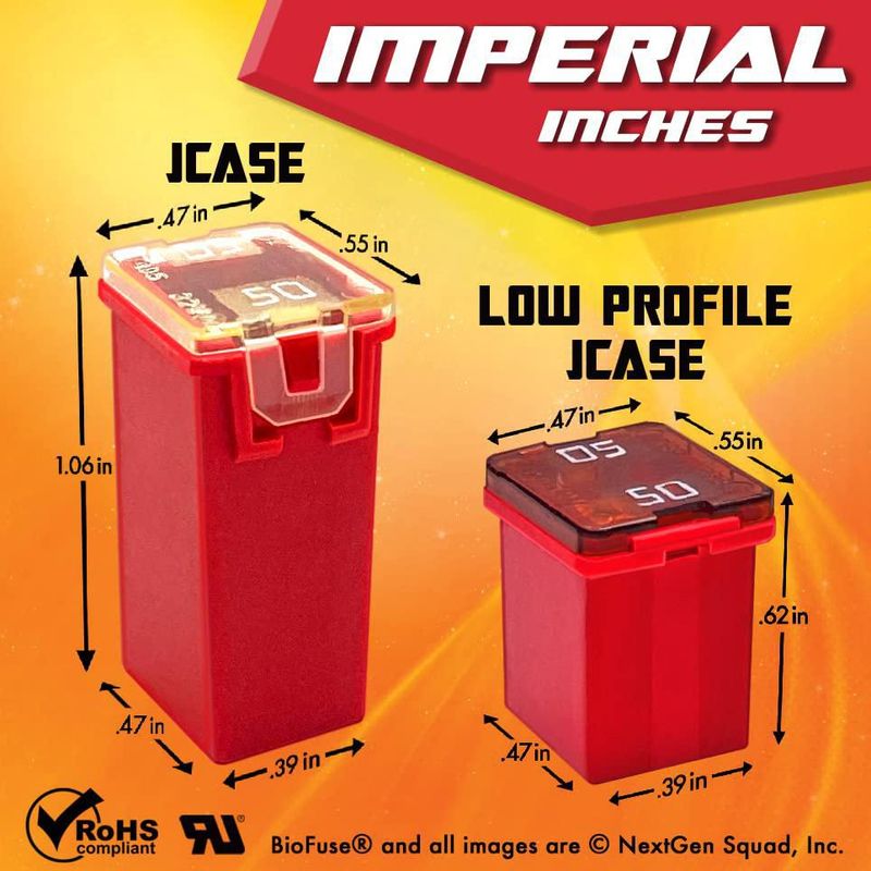 Juego de 40 fusibles BioFuse JCASE/LPJCASE 20‑60 A