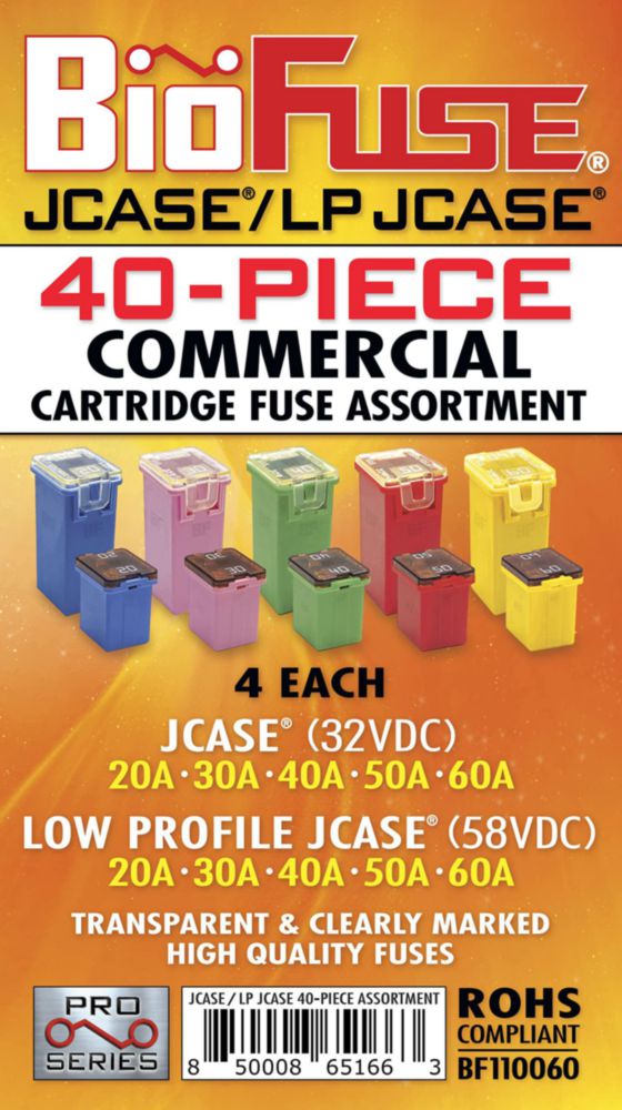 Juego de 40 fusibles BioFuse JCASE/LPJCASE 20‑60 A