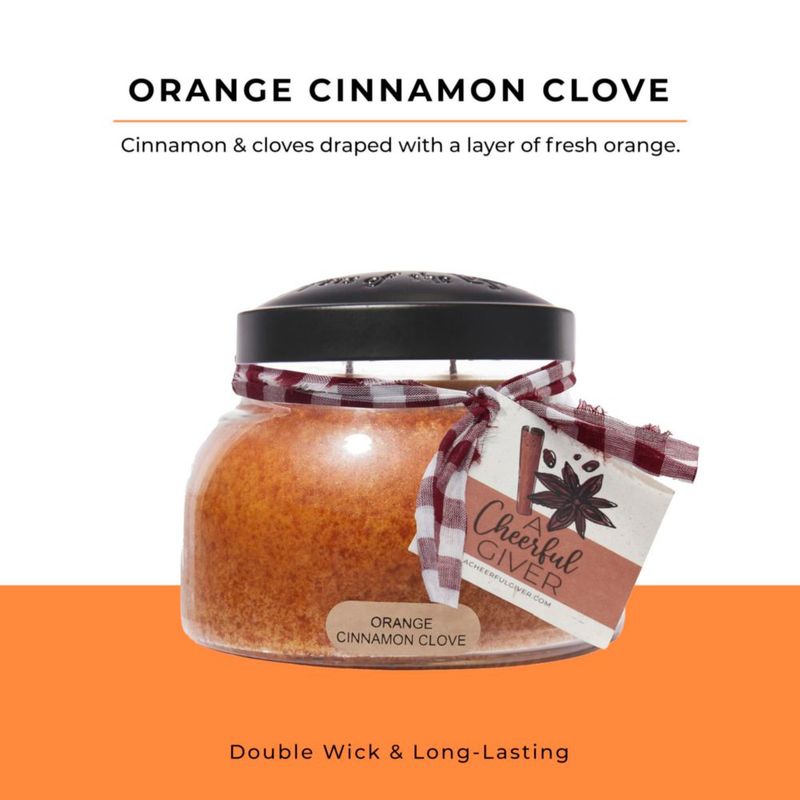 Vela A Cheerful Giver 620 ml Naranja Canela y Clavo