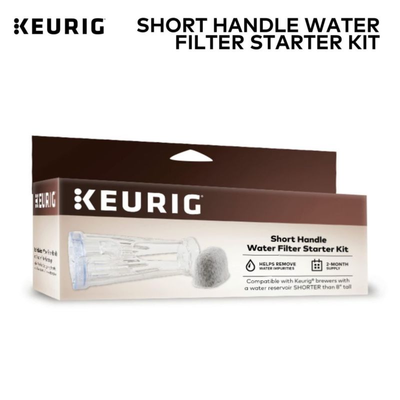 Kit de inicio de filtro de agua Keurig con mango corto