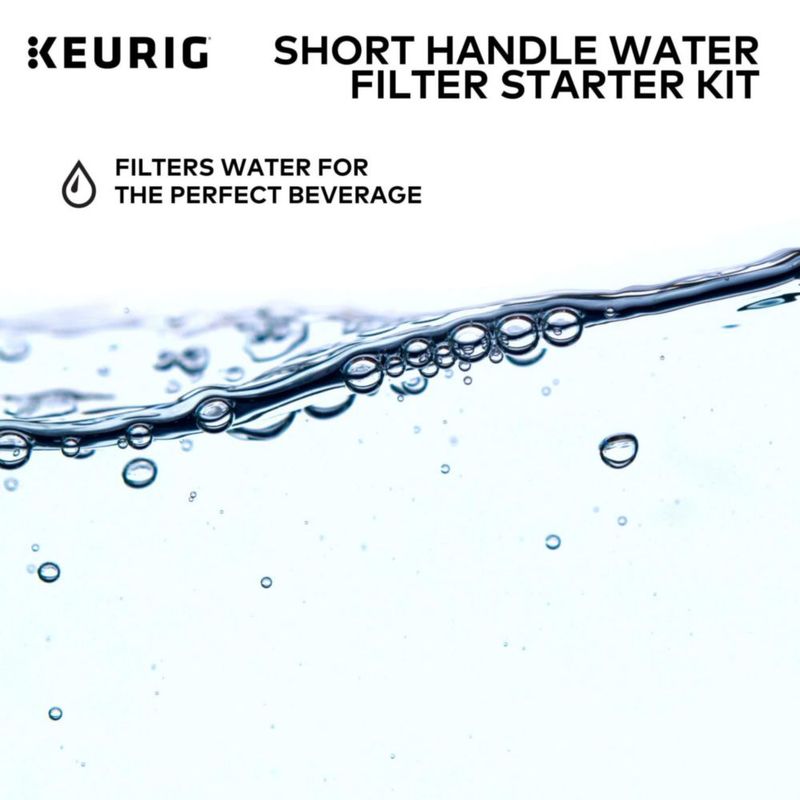 Kit de inicio de filtro de agua Keurig con mango corto