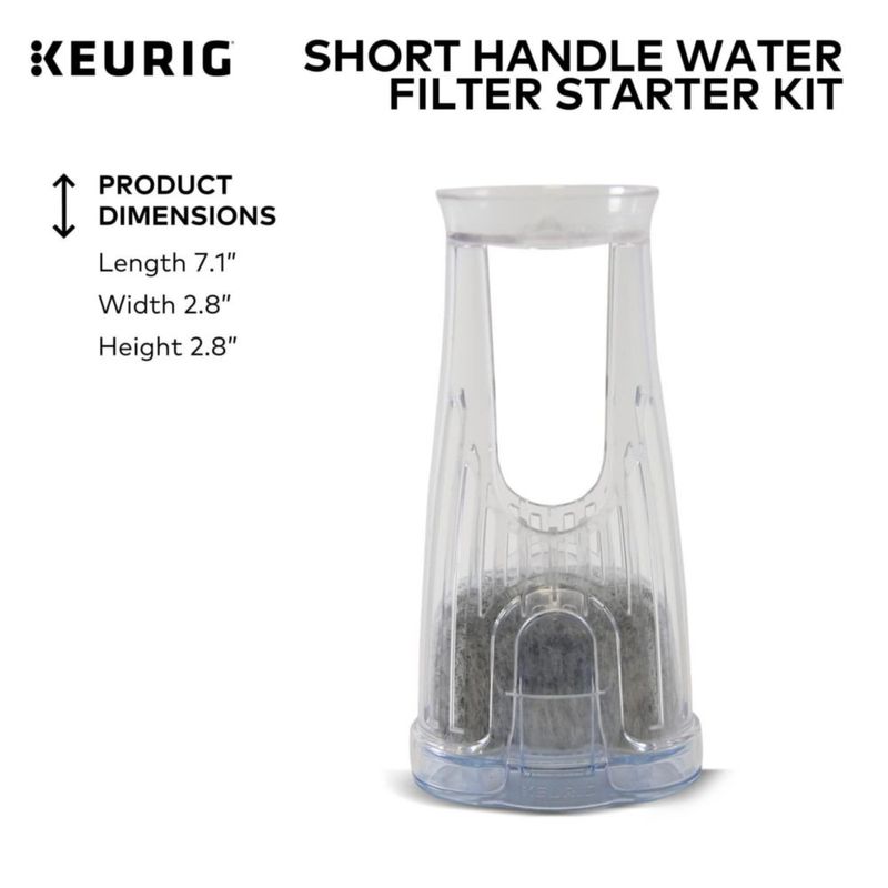Kit de inicio de filtro de agua Keurig con mango corto