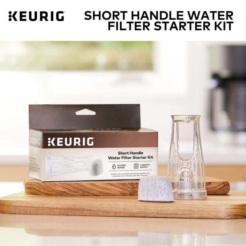 Kit de inicio de filtro de agua Keurig con mango corto