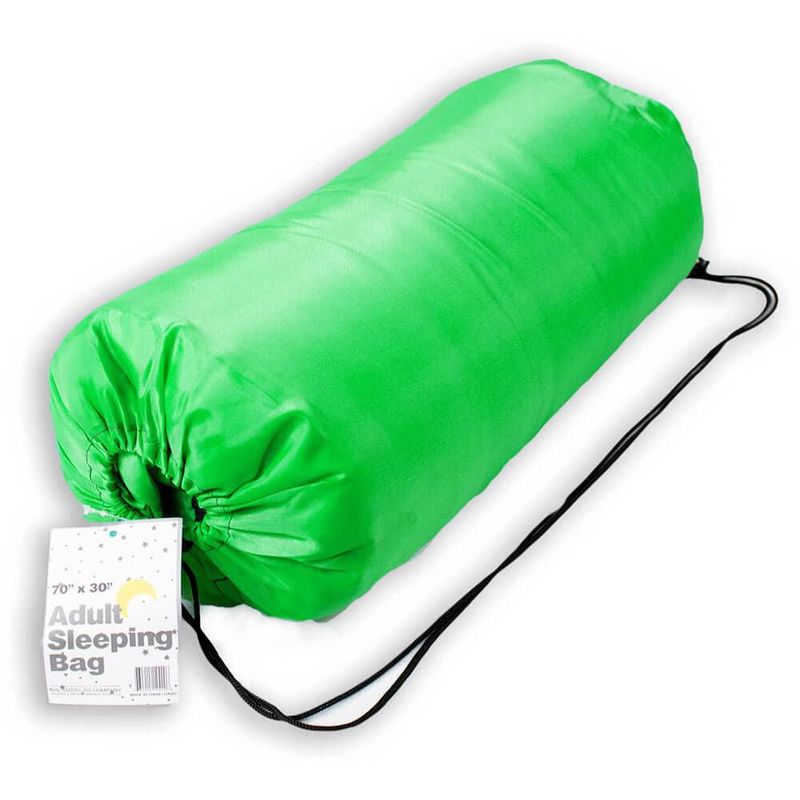 Saco de dormir Kole Imports SLEEPBAGLGN para adultos color verde claro