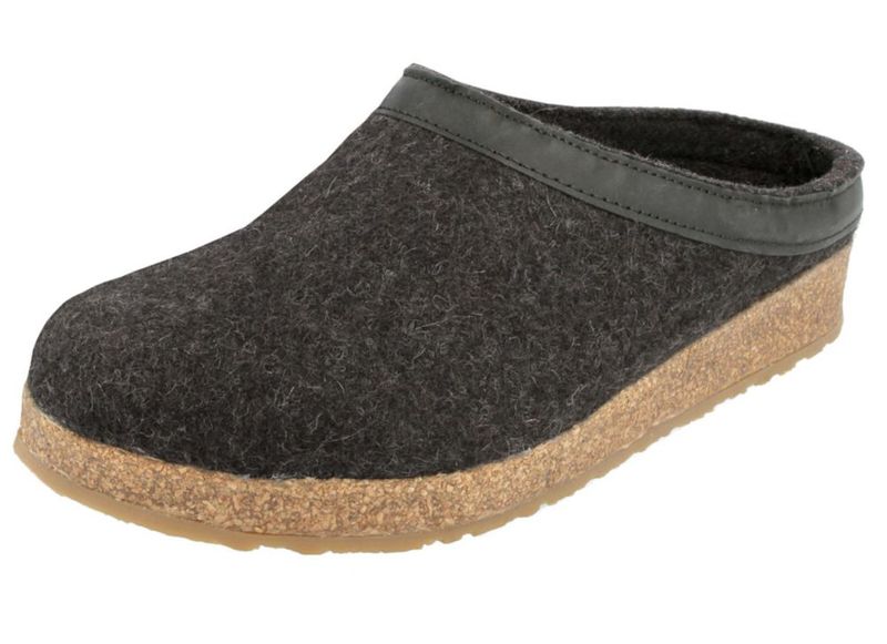 Zueco de fieltro HAFLINGER GZL gris carbón (77) EU 42