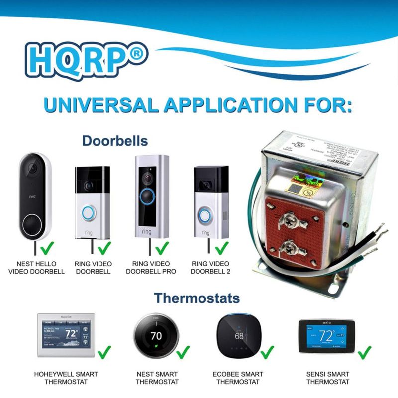 Transformador HQRP 24V 40VA 120V a 24V certificado UL