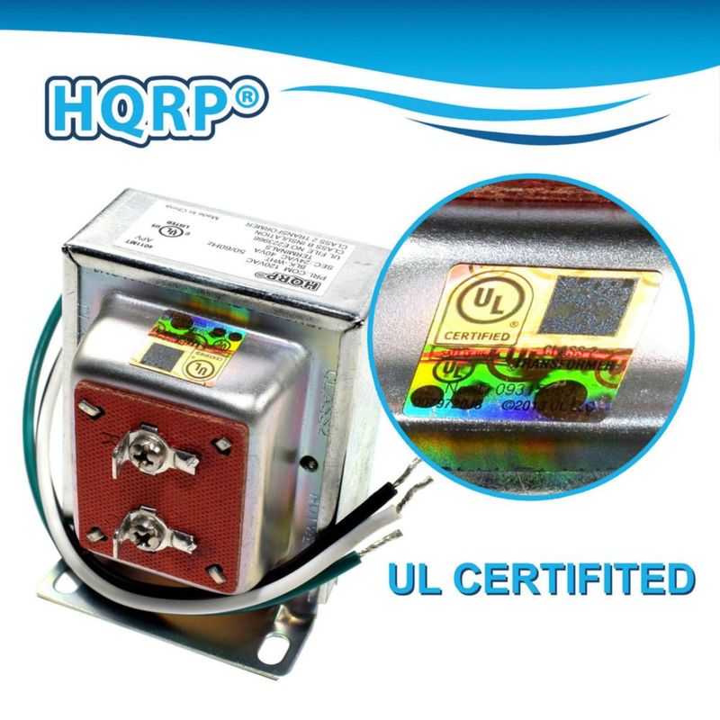 Transformador HQRP 24V 40VA 120V a 24V certificado UL